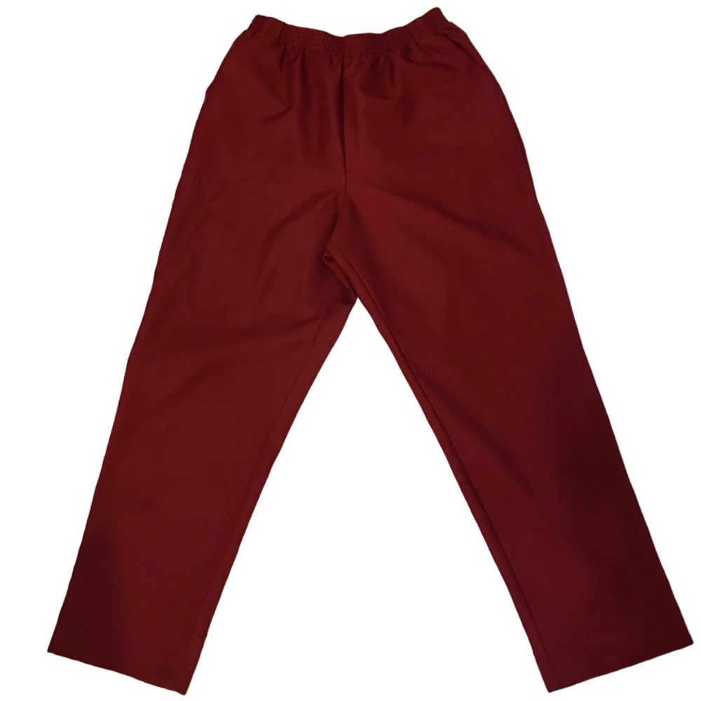 Donn Kenny Red Minimalist Straight Leg Pull On Stretchy Women's Size 18P Pants